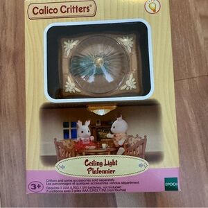 Calico Critters Ceiling Light - Brown and White